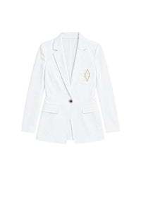 Single-breasted jacket - Optical White
