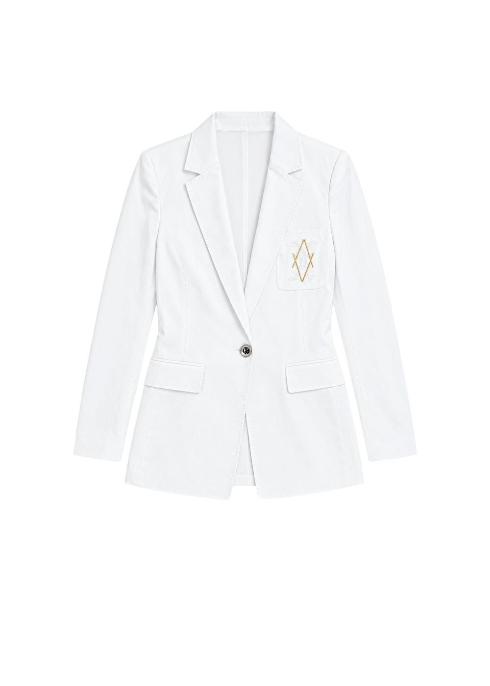 Single-breasted jacket - Optical White