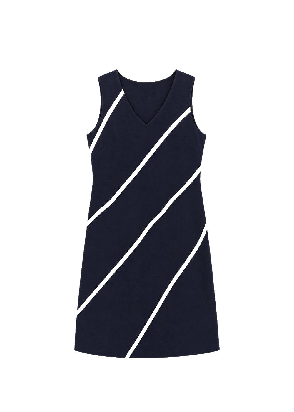 Short striped dress - Navy