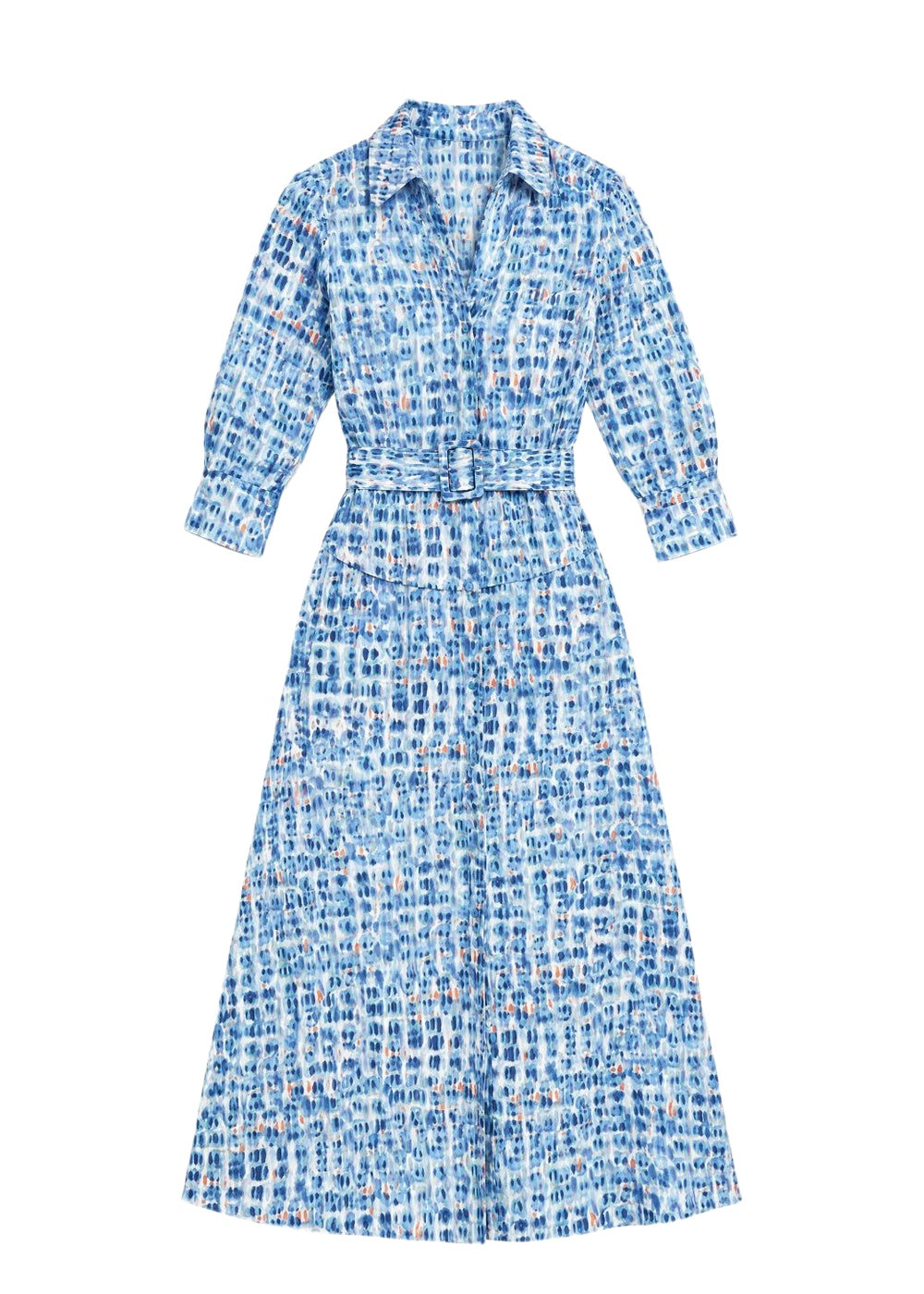 Robe à imprimé graphique - Bleu