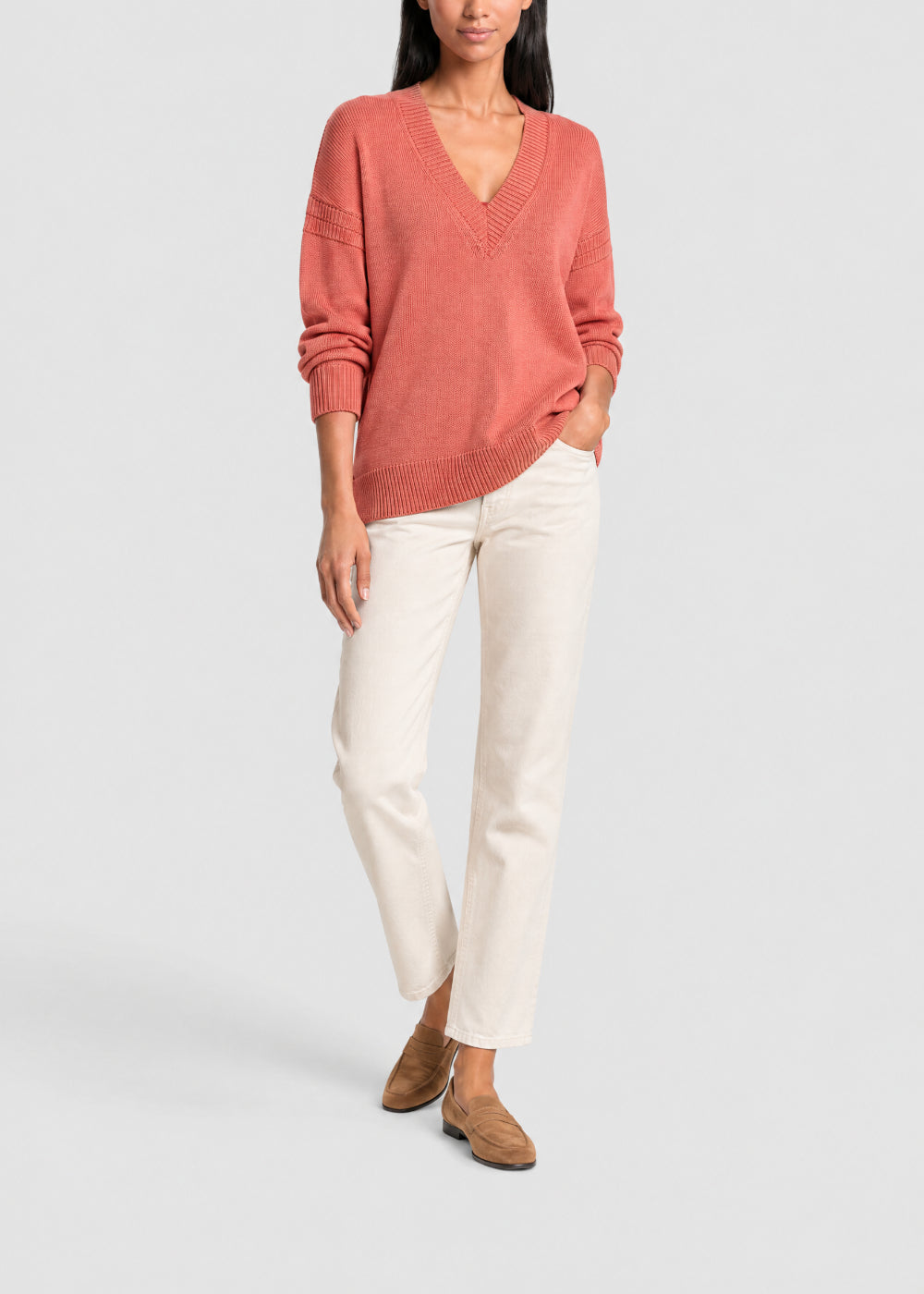 Pull ample col V - Orange