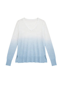 Pull col V tie and dye - Argent Mat