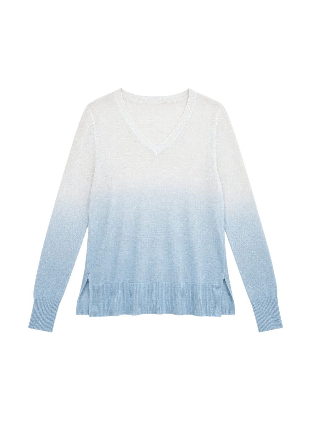 Pull col V tie and dye - Argent Mat