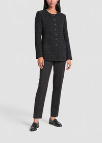 Monet button-up jacket with pockets - Blue