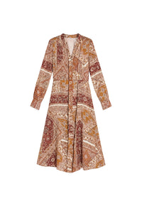 Robe à motif fleuri - Multicolore