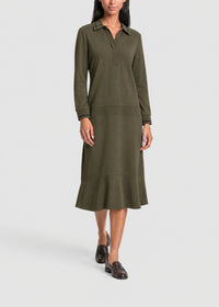 Robe Radja à col polo - Kaki