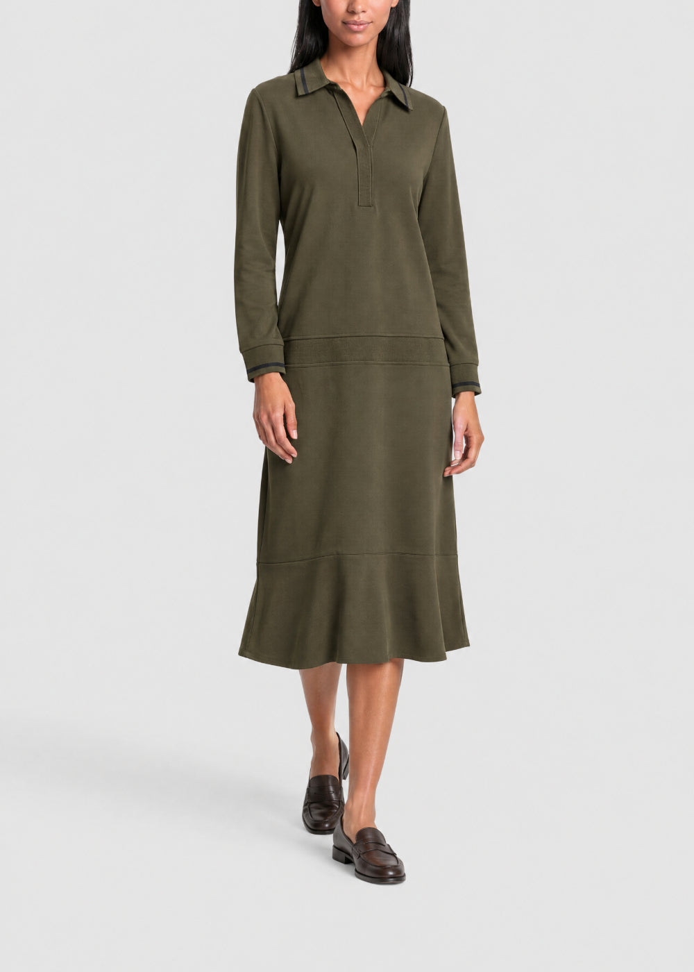Robe Radja à col polo - Kaki