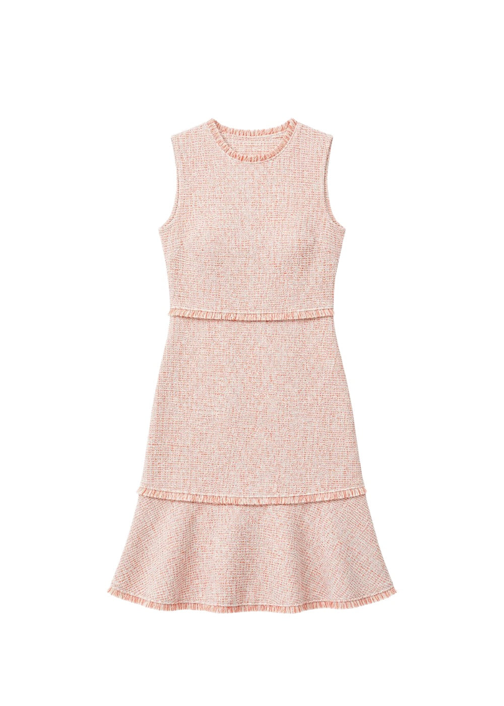 Robe courte sans manches - Corail