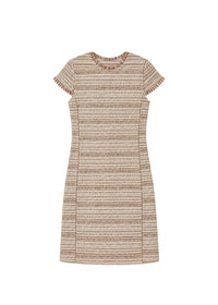 Robe courte cintrée - Beige