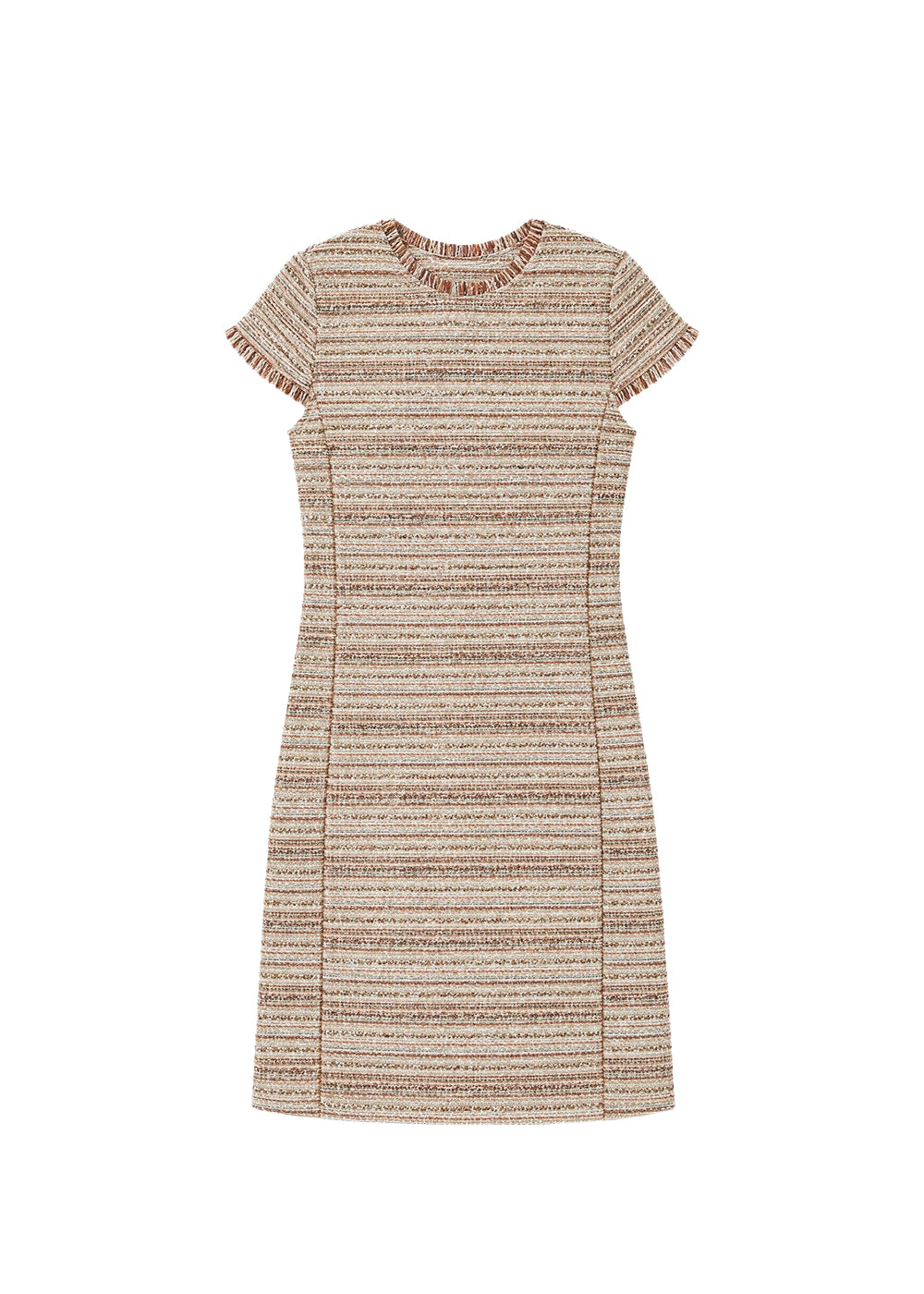 Robe courte cintrée - Beige