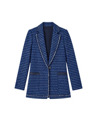 Long fitted jacket - Navy