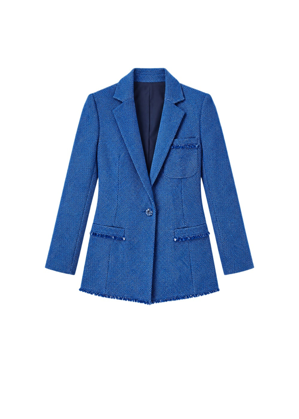 Long fitted jacket - Blue