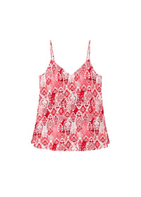 Caraco à motif jacquard - Rouge