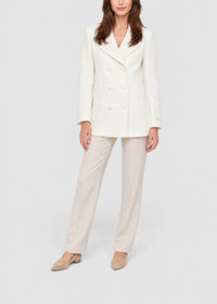 Long straight coat - Off-white