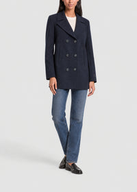 Long straight coat - Navy