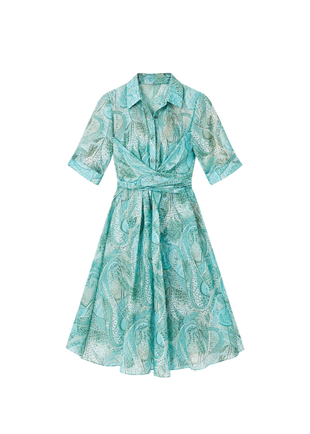 Short wrap dress - Blue