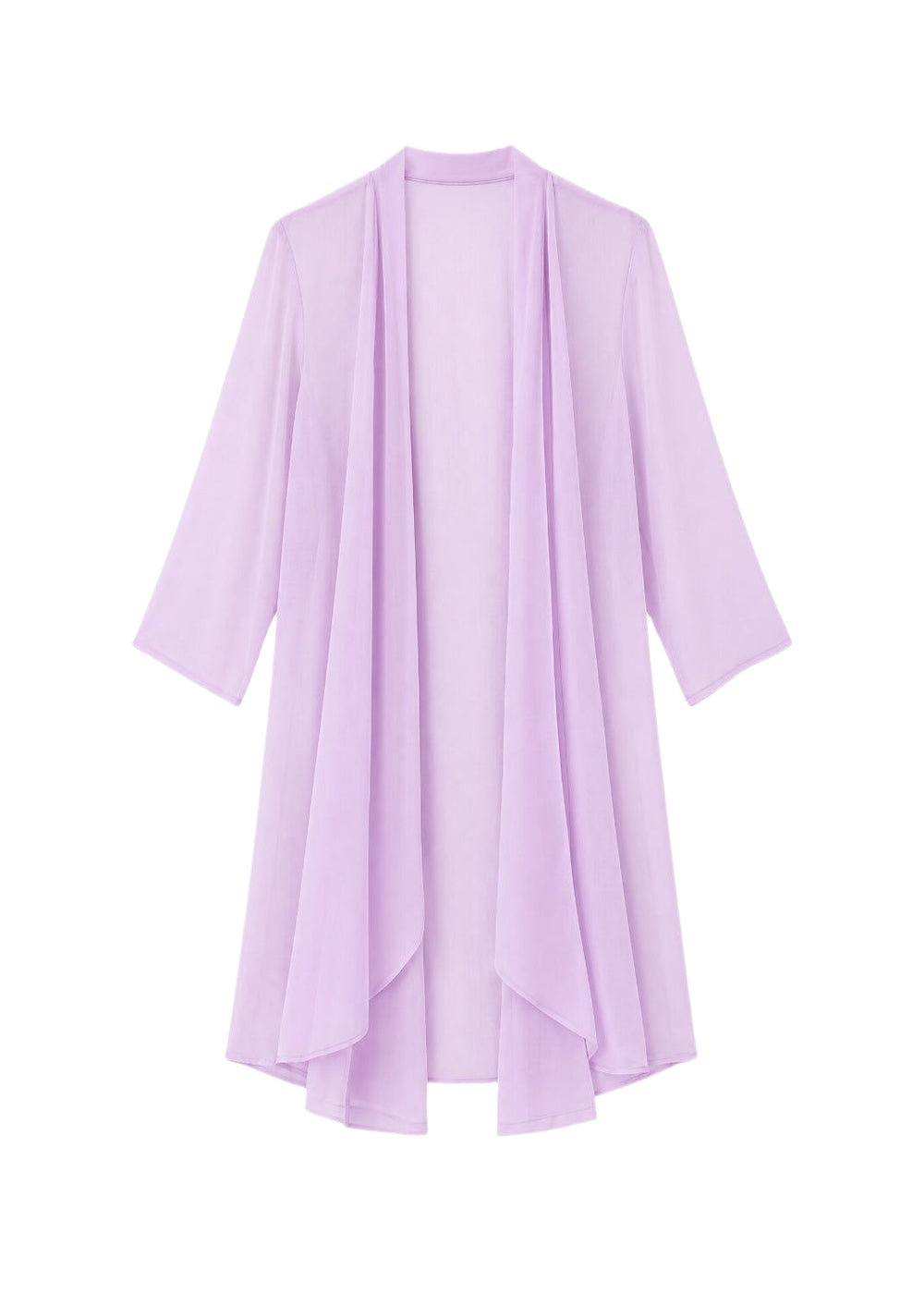 Silk muslin cape - Purple