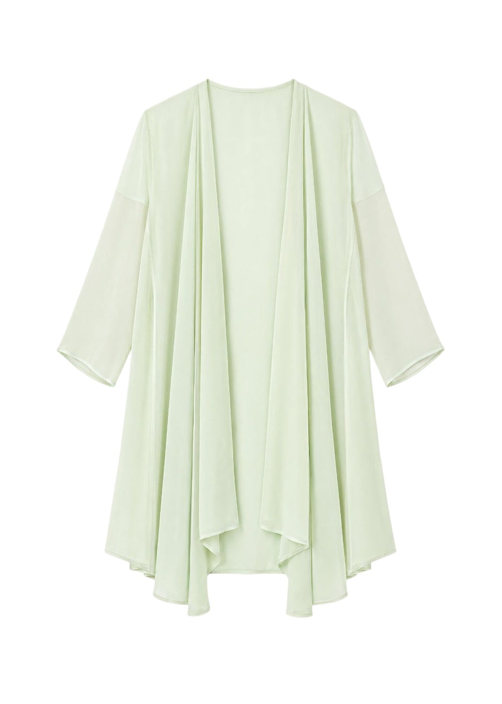 Silk muslin cape - Pale Green