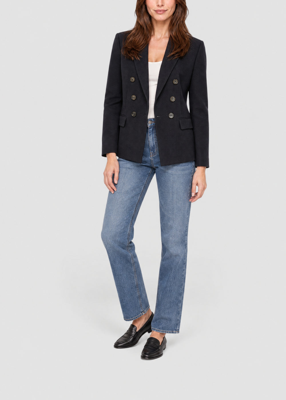Double-breasted blazer - Navy