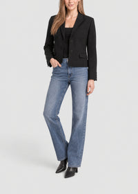 Boxy cropped jacket - Black