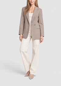Oversized 2-button blazer - Taupe