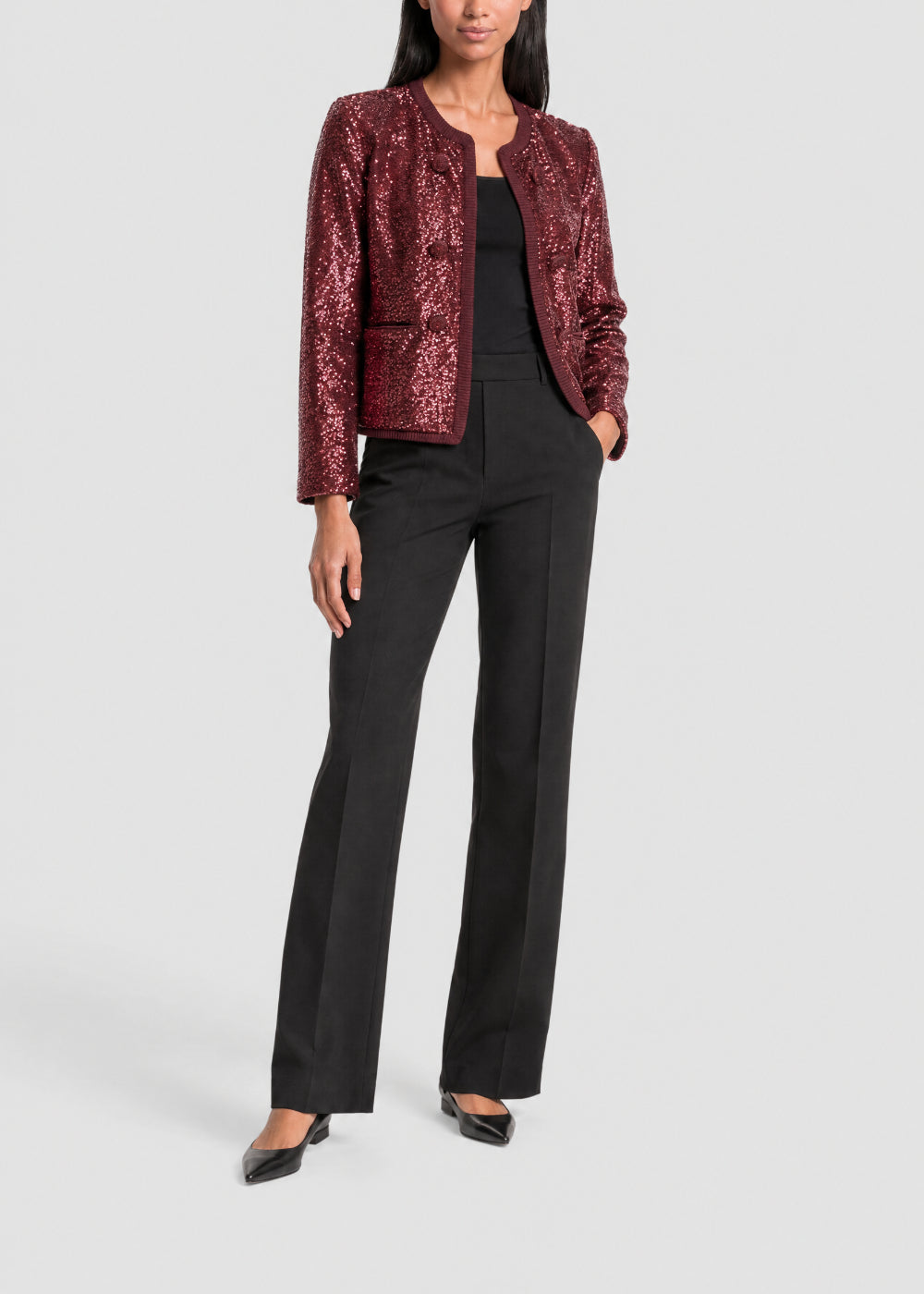 Sequin jacket - Garnet