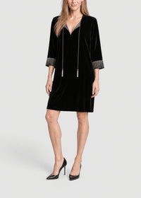 Dress with contrasting details - Black