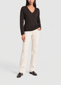 Wool V-neck jumper - Ebene