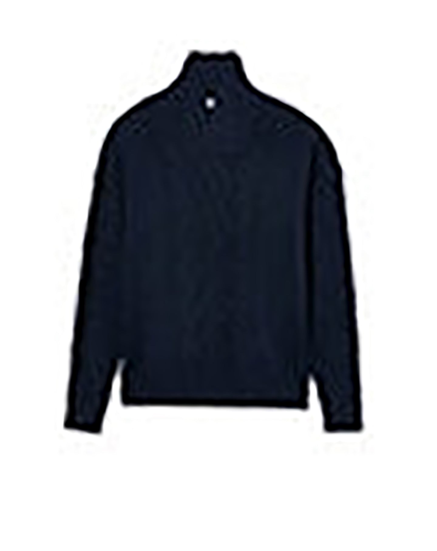 Aran cashmere double-breasted collar - Navy