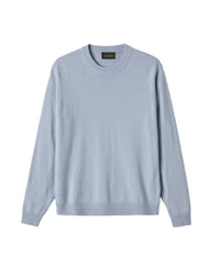 RECO130Pull Col Rond Ample - Bleu Ciel