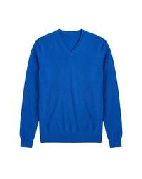 RECO130Pull Col V Ultrafin - Bleu Veronique