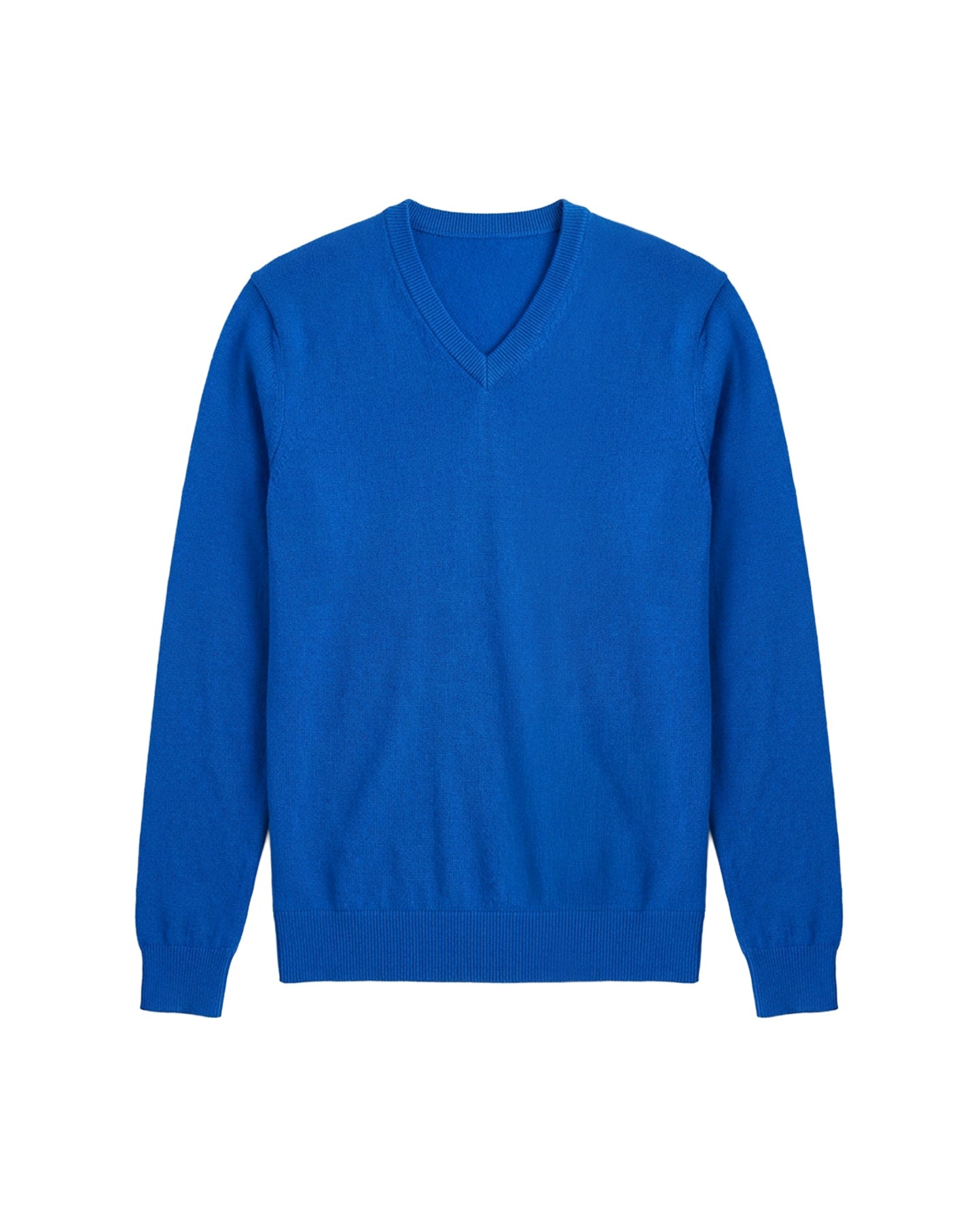 RECO130Pull Col V Ultrafin - Bleu Veronique