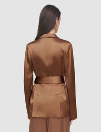 Blazer Archer en soie - Cinnamon