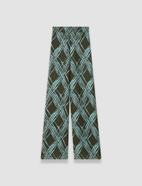 Palm Leaf & Chambray Pantalons - Palm Leaf & Chambray