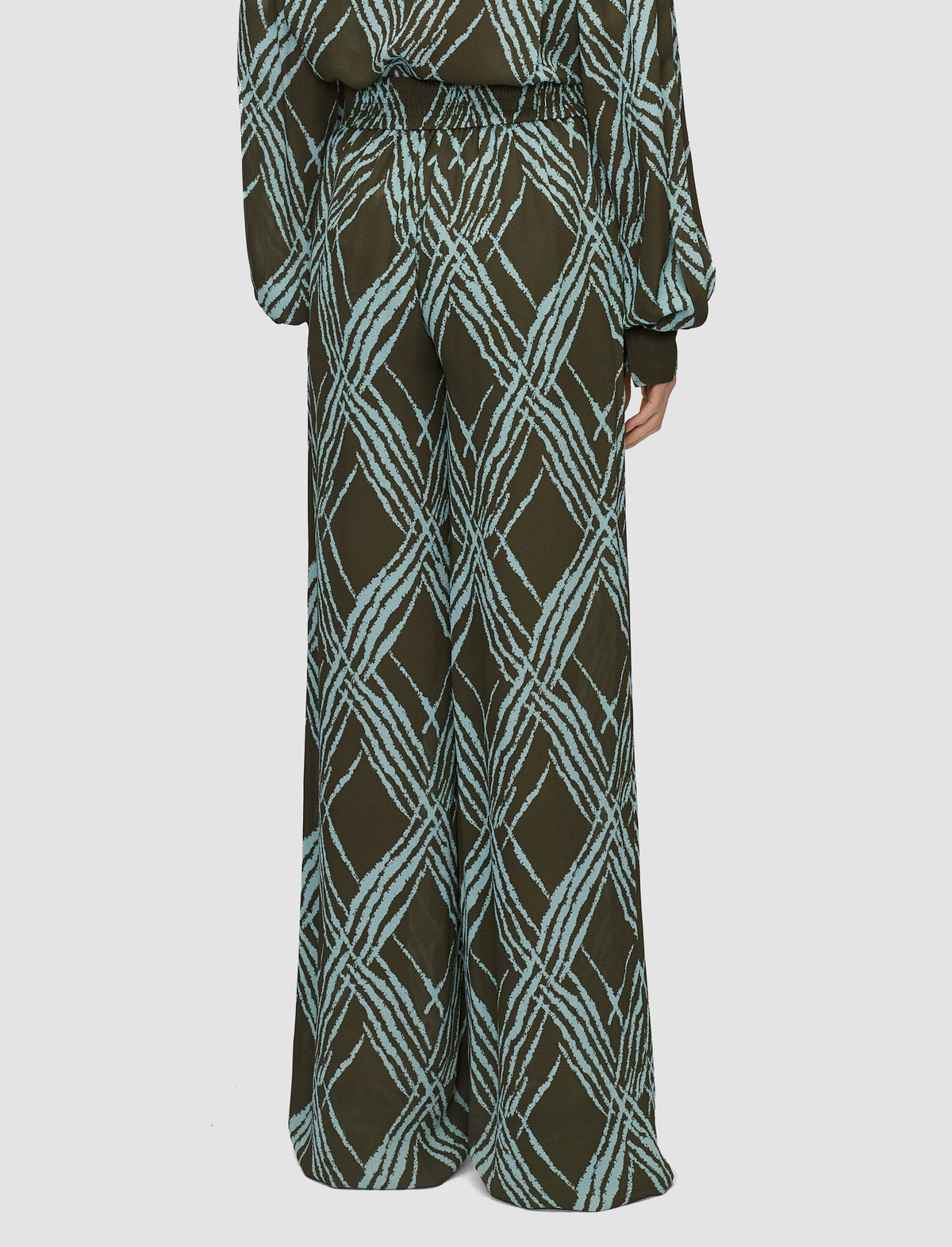 Palm Leaf & Chambray Pantalons - Palm Leaf & Chambray