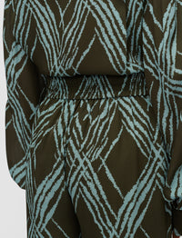 Palm Leaf & Chambray Pantalons - Palm Leaf & Chambray