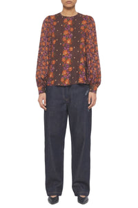 Blouse imprimée Magalie - Brown