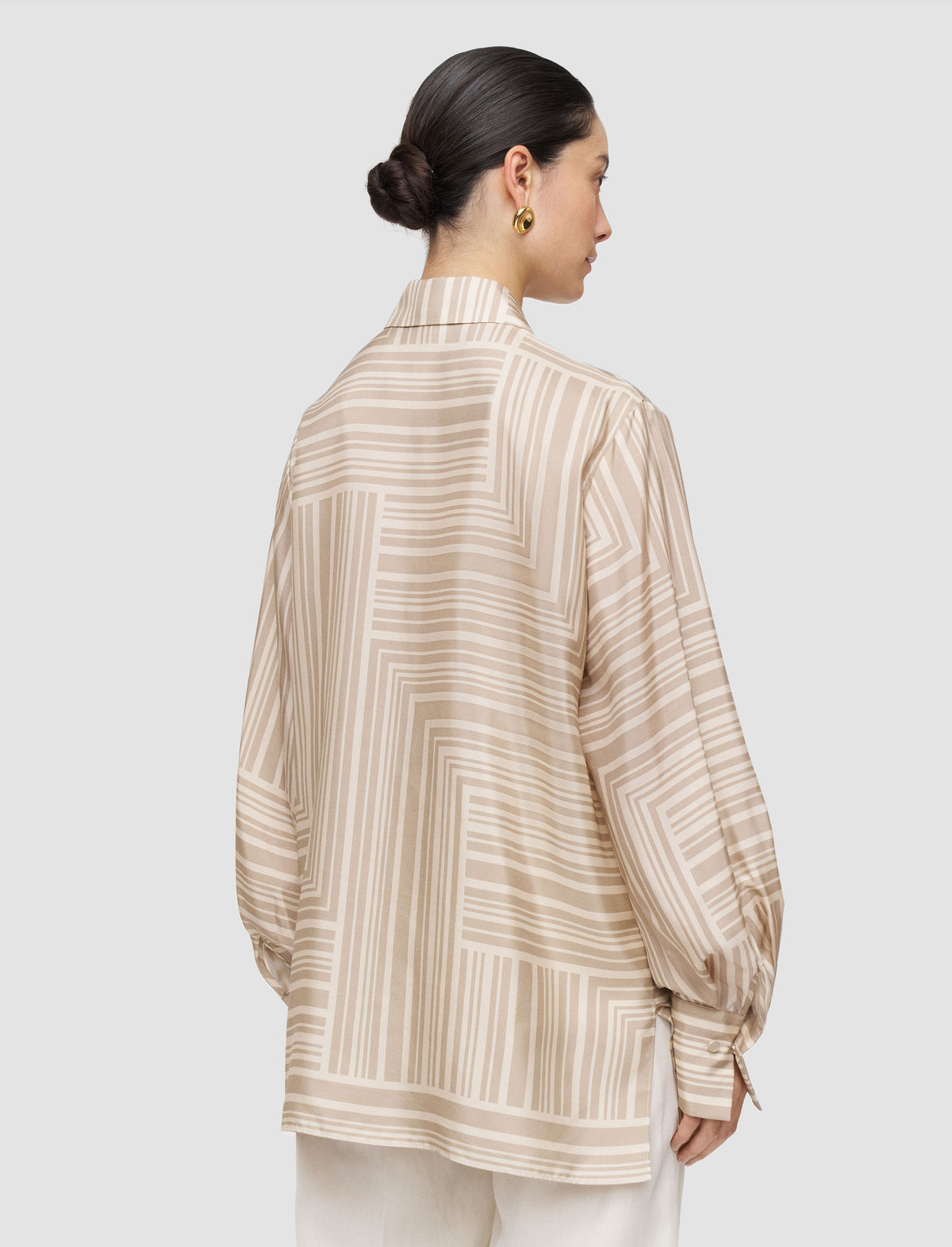 Sand & Dark Powder Blouse - Sand & Dark Powder