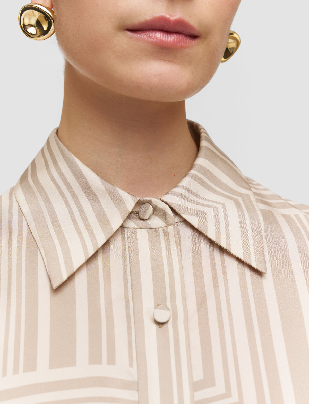 Sand & Dark Powder Blouse - Sand & Dark Powder