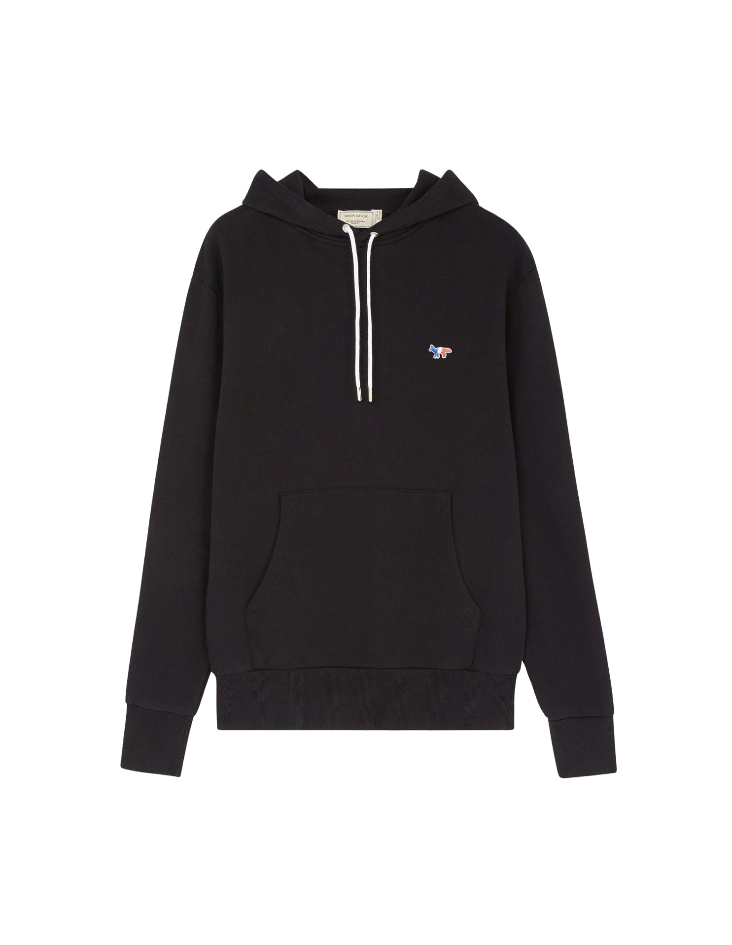 Sweat à capuche Fox avec écusson - Black