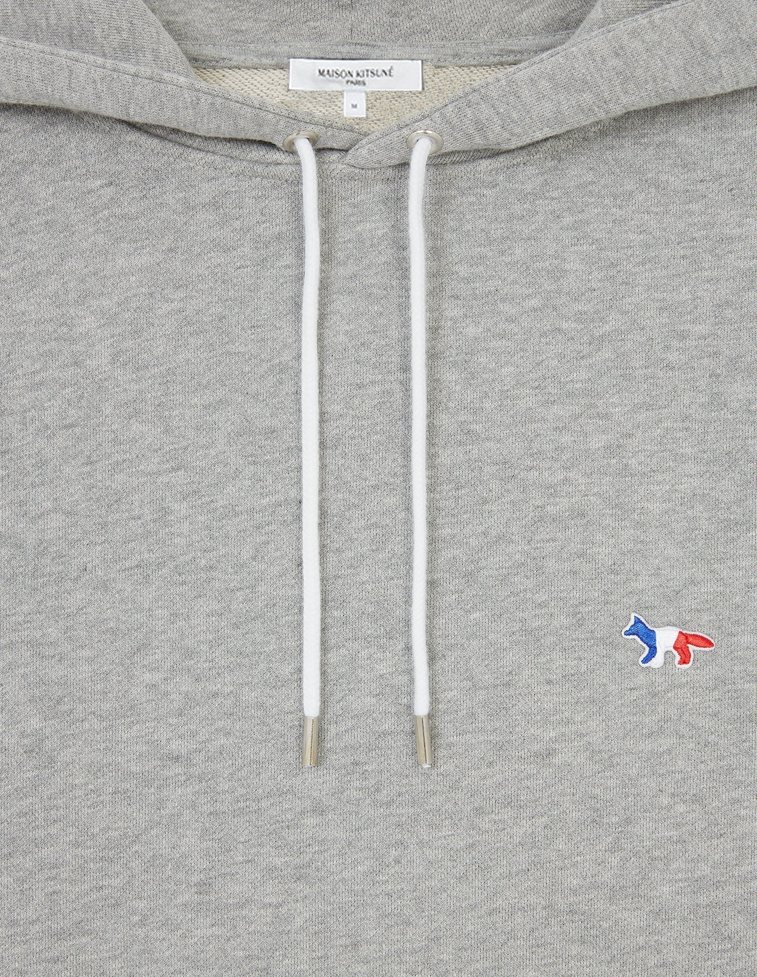 Sweat à capuche Fox avec écusson - Grey Melange