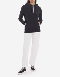 Sweat à capuche Fox avec écusson - Black