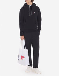 Sweat à capuche Fox avec écusson - Black