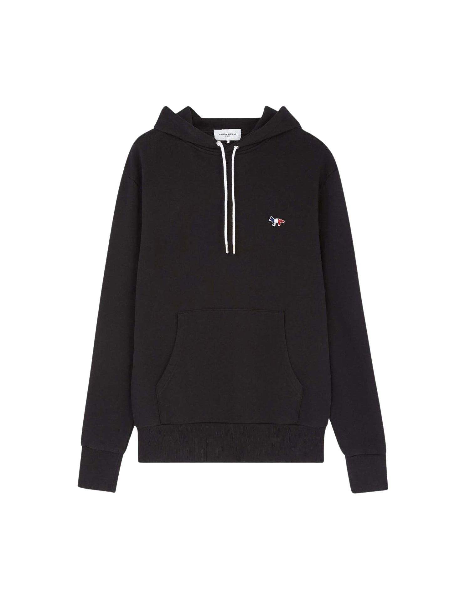 Fox hoody with crest - Black