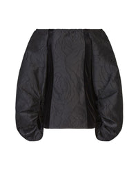 Blouse Aurore à manches bouffantes - Black