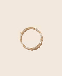 Ava N°1 ring in yellow gold and silver with diamond - Diamond