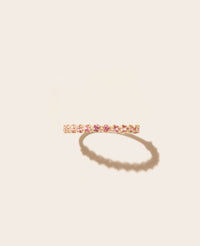 Ava N°2 ring in yellow gold - pink sapphire
