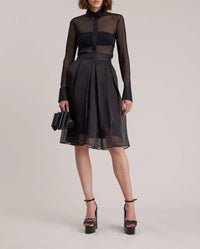 Avi silk skirt - Black