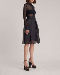 Avi silk skirt - Black