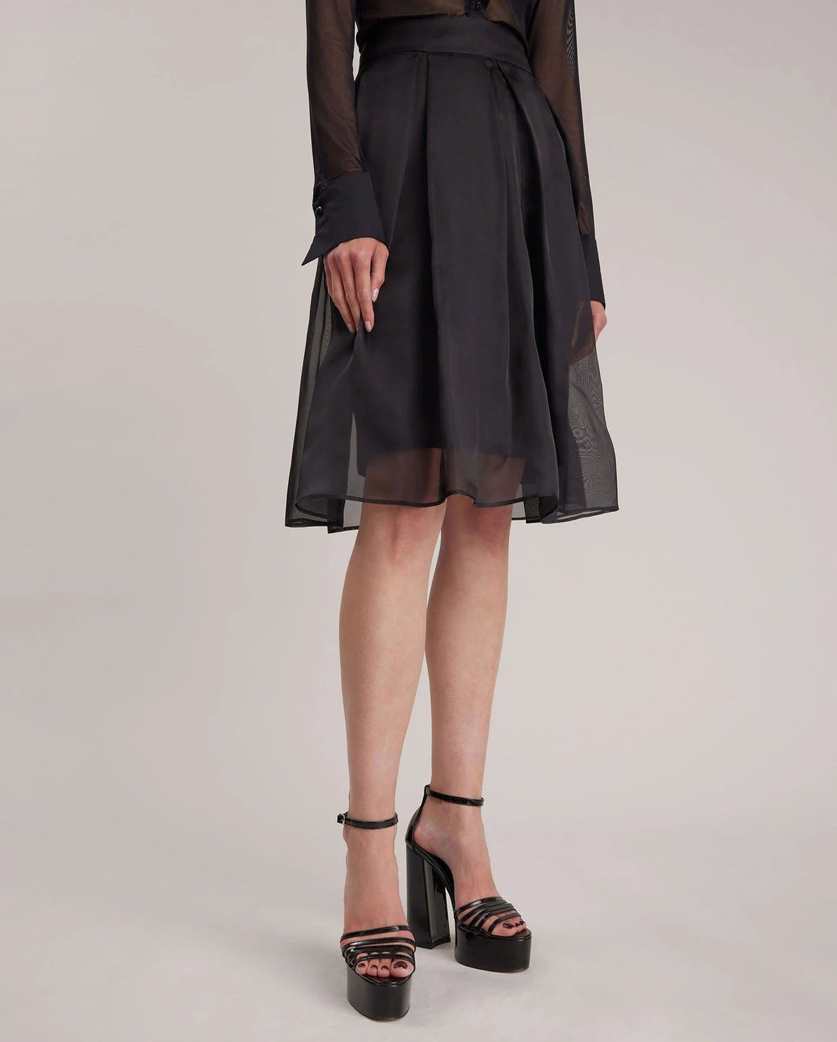 Avi silk skirt - Black